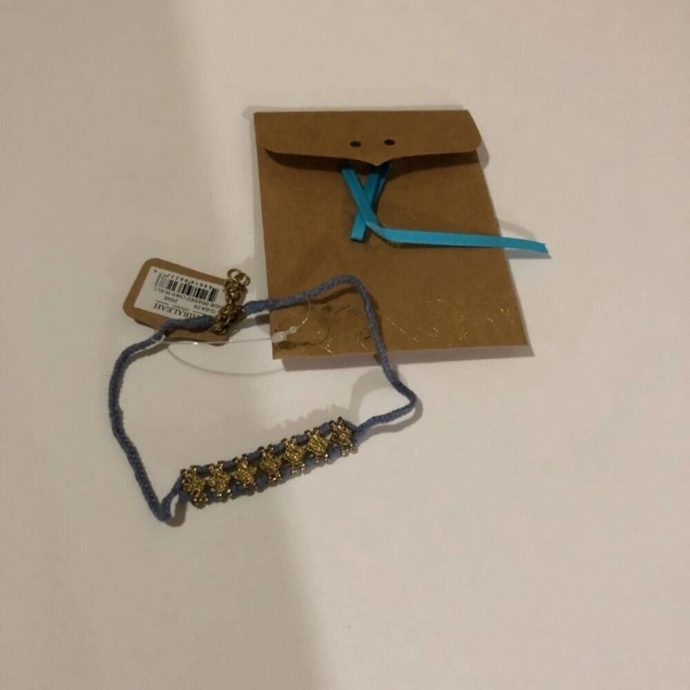 Shiraleah jewelry - Anthropologie Sadie braided choker necklace in dove blue NEW